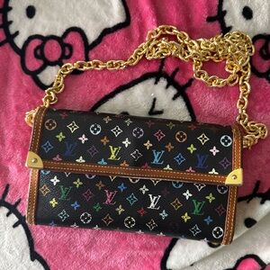 Louis Vuitton Murakami Trunk Wallet With Chain